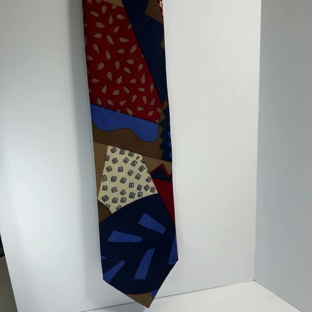 Giorgio Brazilini Men Dress Silk Tie 3.75" wide 60" long Made in Italy - Picture 4 of 5